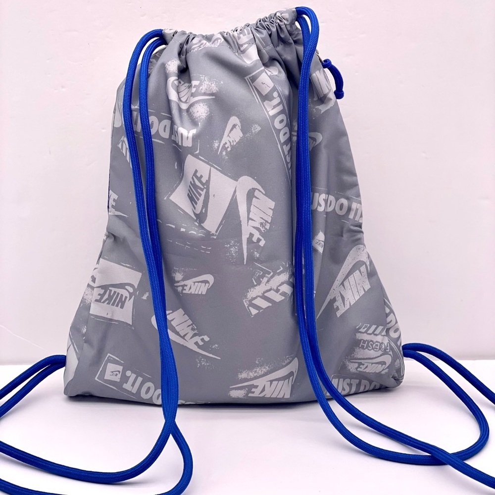 Nike Blue and Gray Drawstring Backpack - Picture 2 of 9